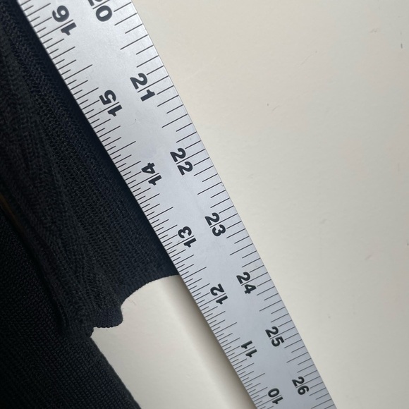 Per Se Womens Sz M Black Open Knit Long Cardigan Duster Sweater Boho Festival - Picture 10 of 16